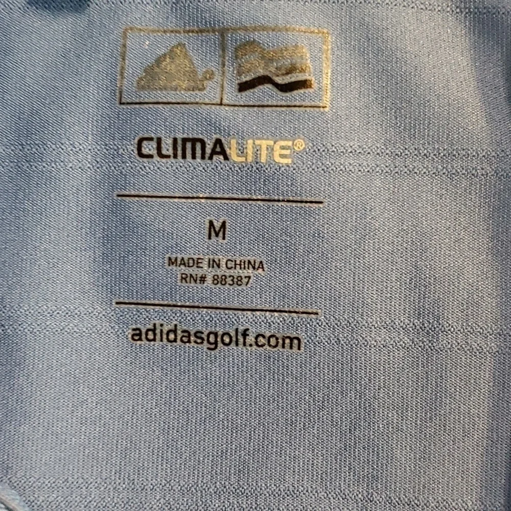 Adidas|Mens Adidas Clima-Lite Logo Golf Performance Polo Preppy Athleisure M